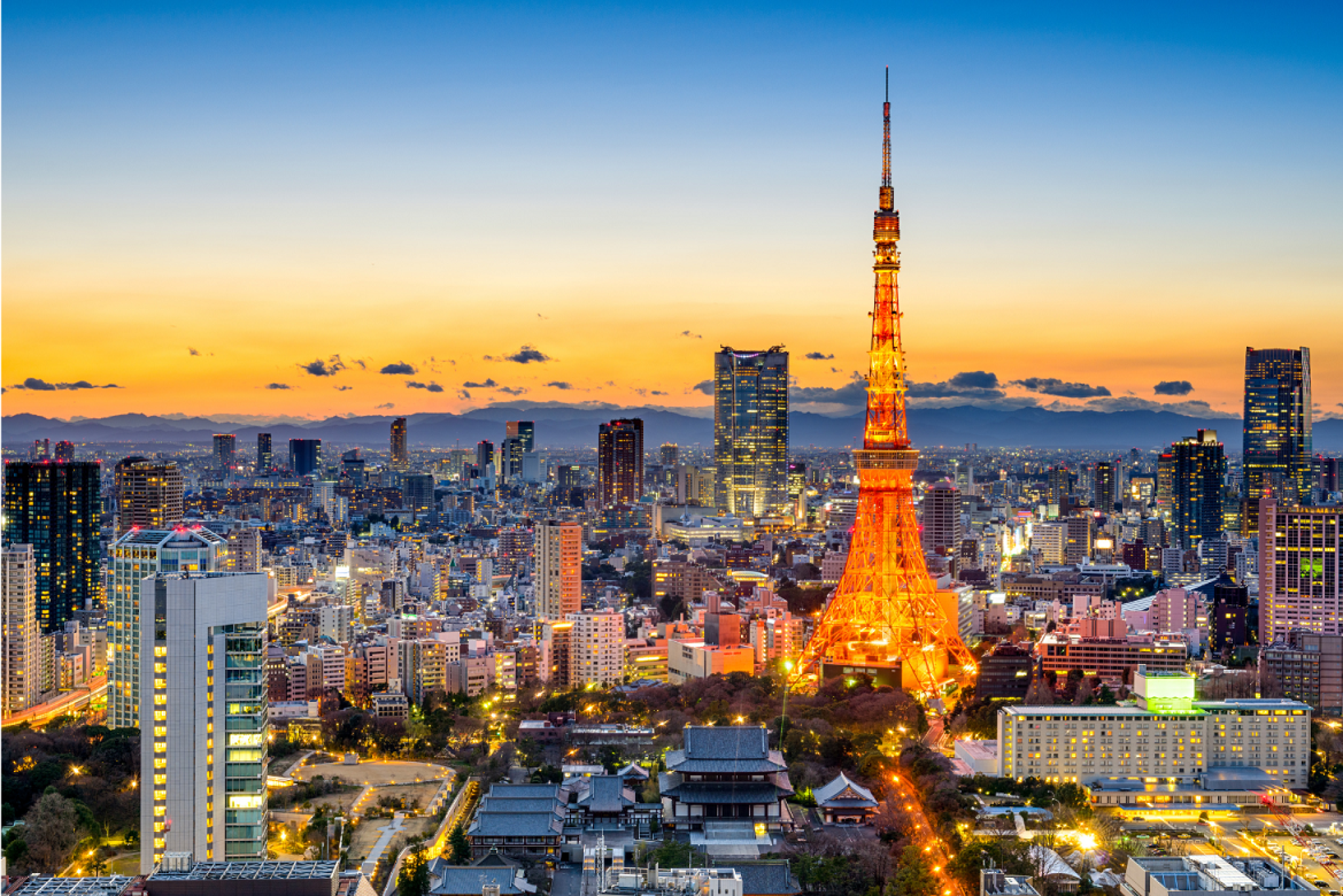 Tokyo city skyline