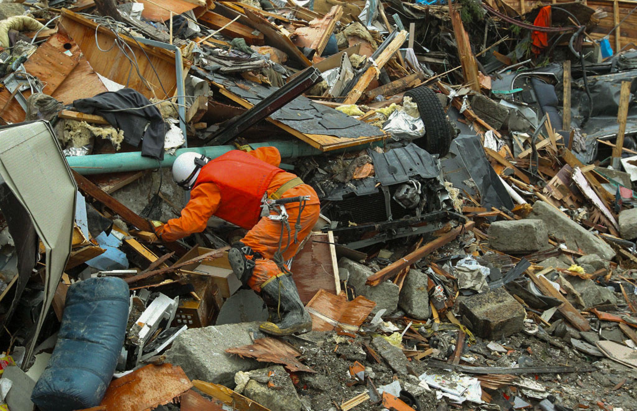 Japanese rescue worker