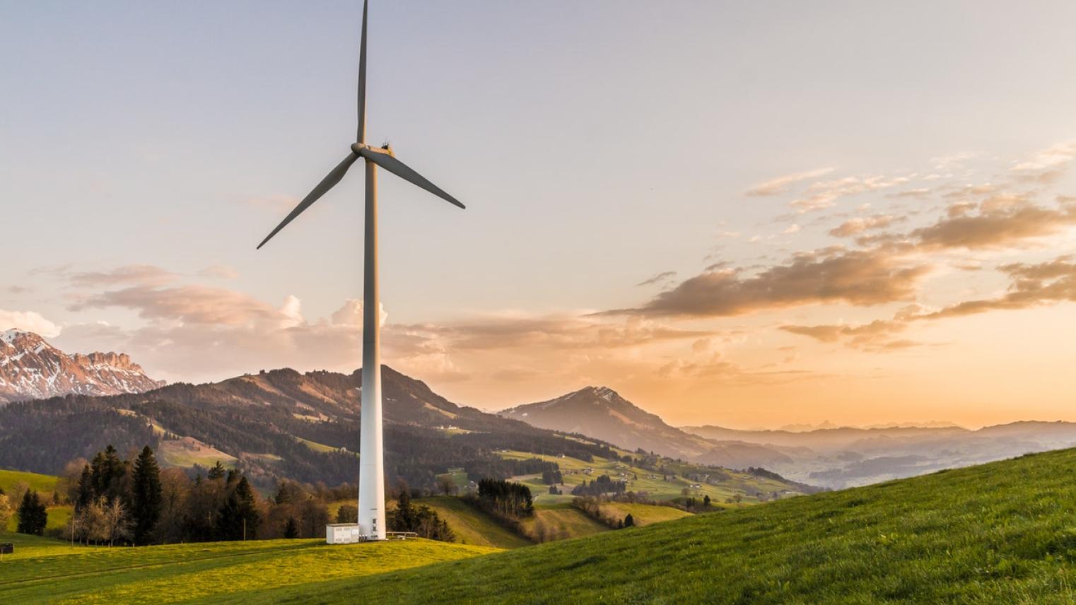 Wind turbine hills